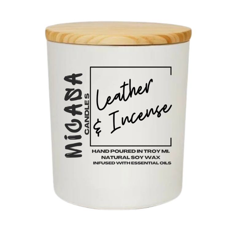 Leather & Incense (14oz)