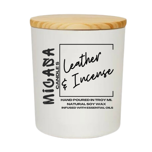 Leather & Incense (14oz)